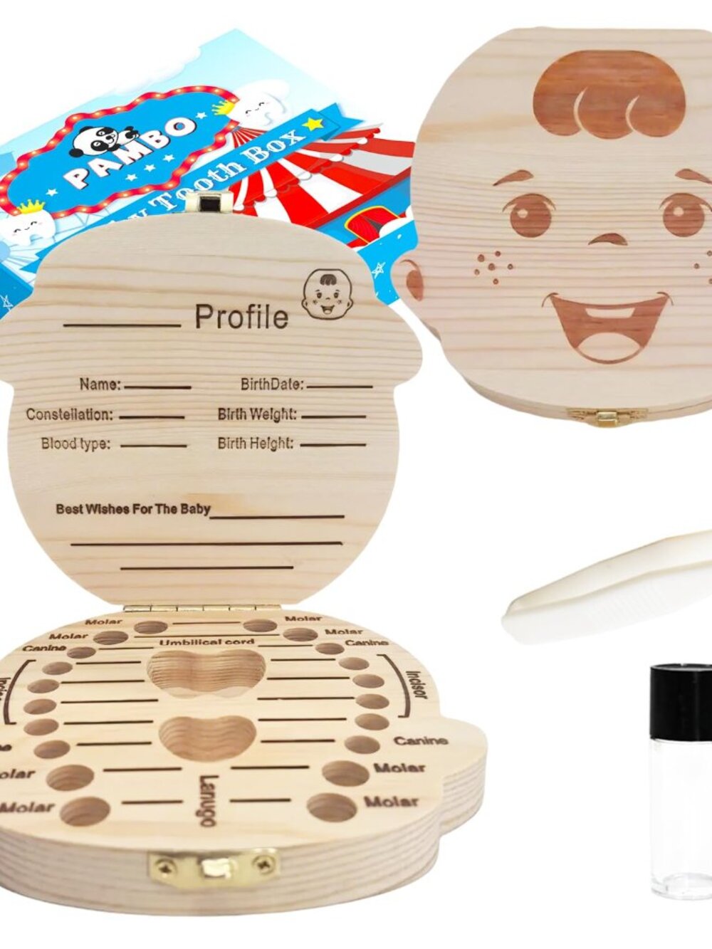 Baby Tooth Fairy Box Keepsake For Lost Tooth Boys| Tooth Holder for Kids | Baby